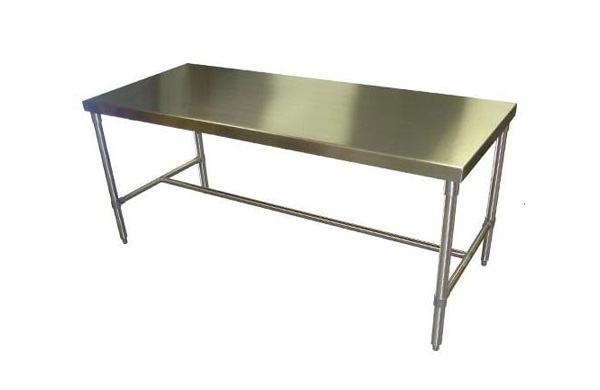 Bàn căn tin hình chữ nhật làm bằng inox 304