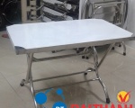 Bàn inox 304, bàn ăn inox 304, bàn inox tròn, bàn xếp inox giá rẻ