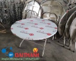 Bàn inox chân liền, Bàn inox chân rời, Bàn inox tròn