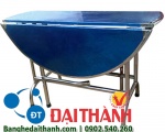 Bàn inox xếp, bàn inox tròn, bàn inox 304, bàn inox thanh lý
